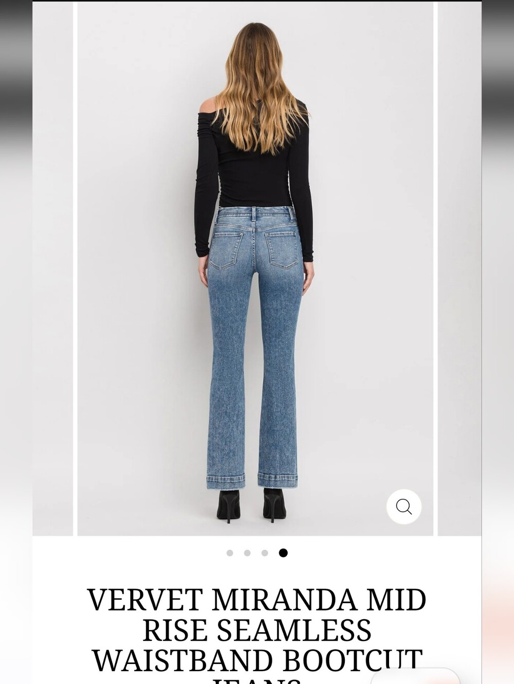 NWT Vervet by Flying Monkey "Miranda" Mid Rise Bootcut Jeans - Size 25/2 - Picture 9 of 10